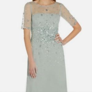 A Papell Frost Sage Gown Beautiful Mother ofthe Bride/Groom,Church,Sp Occasion.